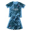 Officiële Voetbalshirt + Korte Broek Doelman Paris Saint-Germain 2024-25 Blauwe - Kids